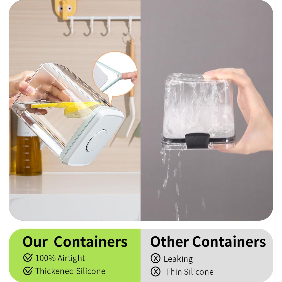 Pop-Open Airtight Flour & Sugar Containers (Set of 2)